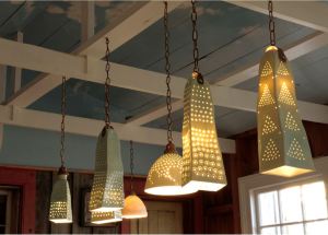 Harlan House. 2015. Pool Room Condo Lamps. Porcelain. 53-58 cm high.